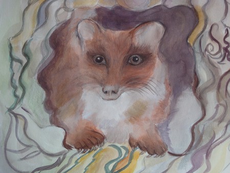 Der Marder Aquarell 35cm x 27cm auf Papier